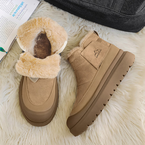 策嘉2025新款加绒加厚防寒雪地靴