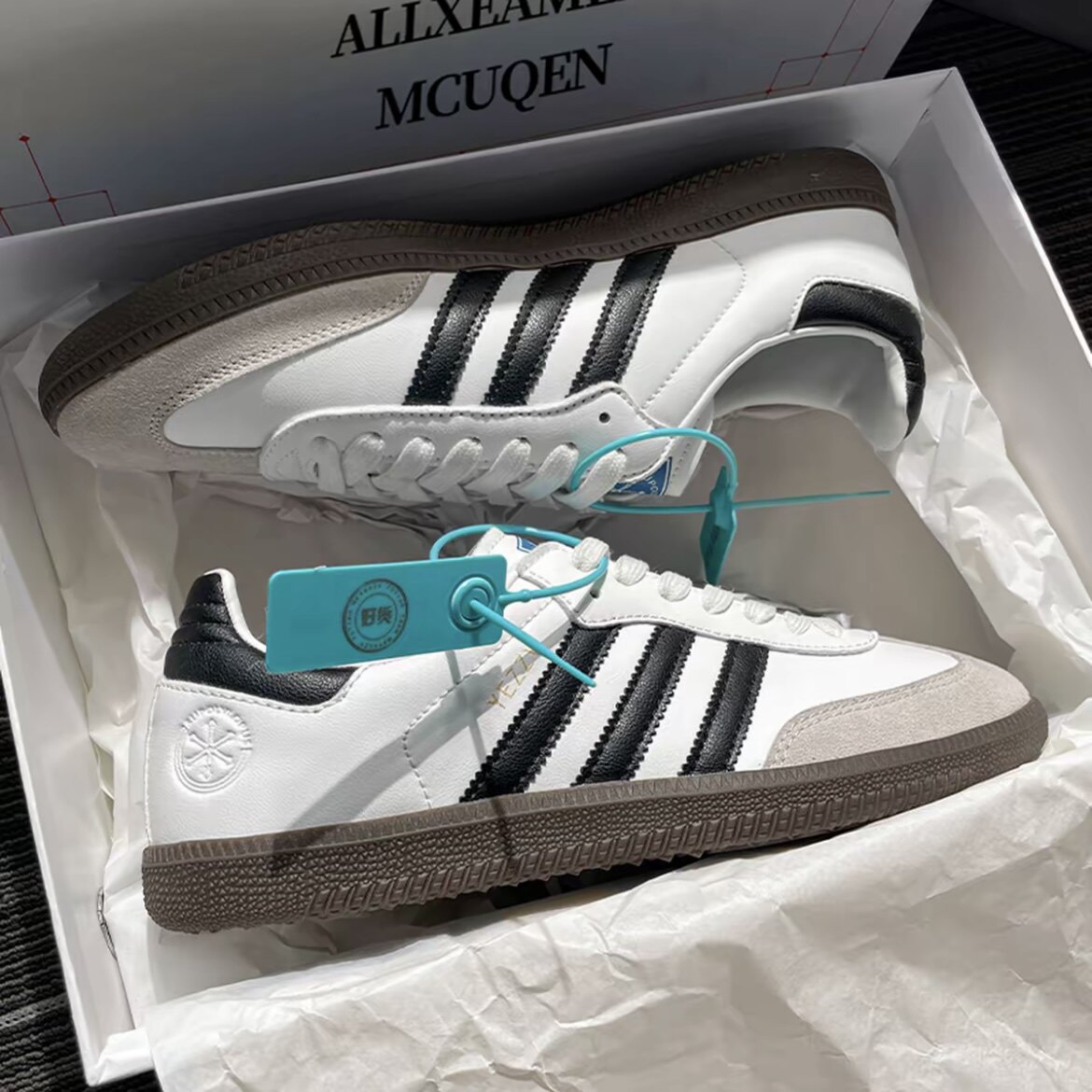 正品经典白色德训鞋男女款小白鞋2026春季新款情侣运动休闲板鞋潮