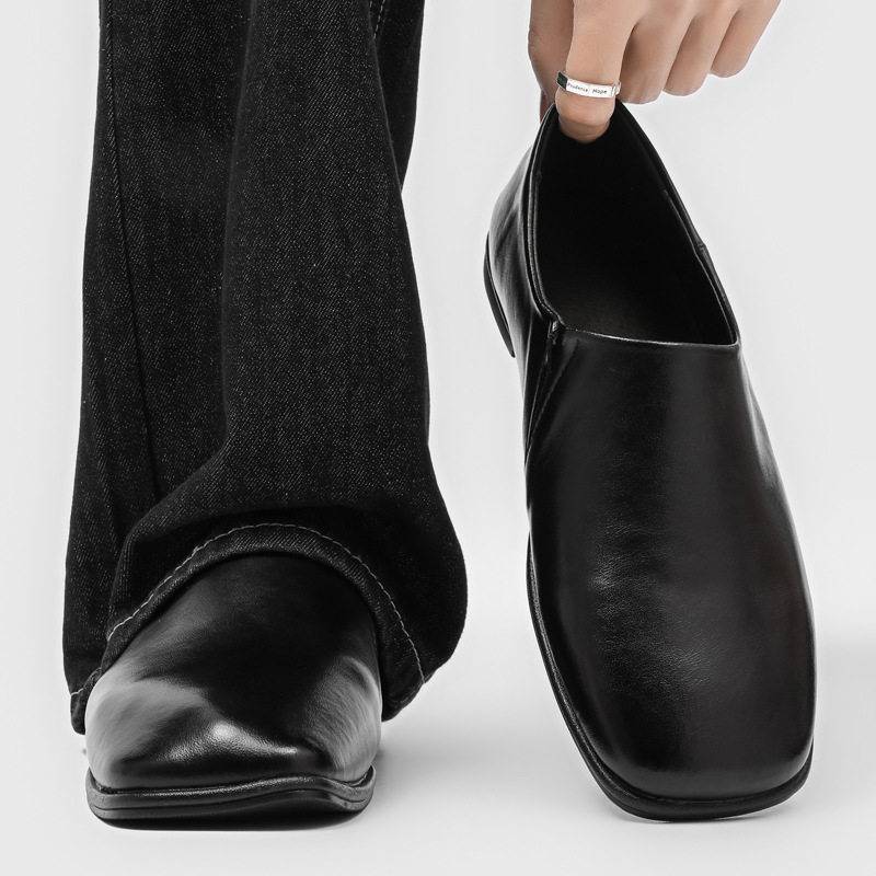 【高品质】百搭一脚蹬乐福鞋男女潮款舒适平底通勤单鞋英伦方头鞋,流行男鞋,正装皮鞋,淘宝优惠券,粉丝福利购,淘宝优惠卷