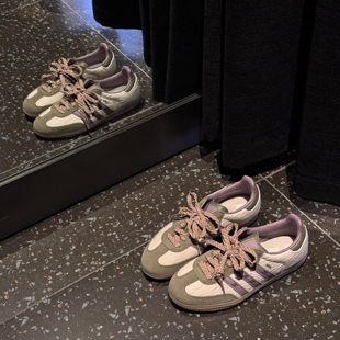 软底百搭低帮运动休闲板鞋 2026新款 子男女同款 T头绿野仙踪德训鞋