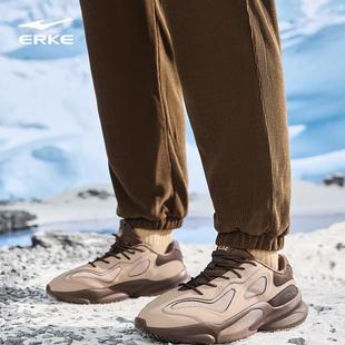 皮面休闲老爹鞋 鸿星尔克衍界2V2加绒棉鞋 春秋新款 男鞋 加棉运动鞋