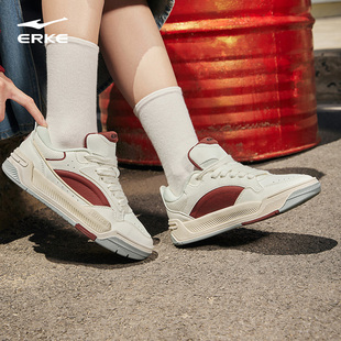 板鞋 秋季 新款 鸿星尔克鞋 潮运动鞋 女鞋 巴适厚底复古休闲鞋 子面包鞋