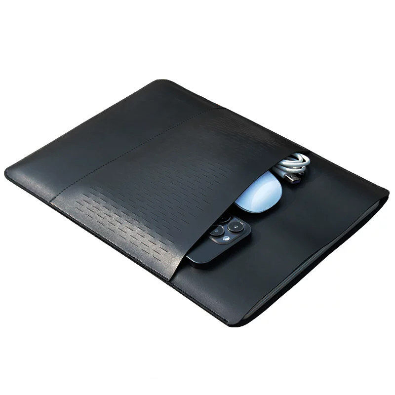 适用于2021-2025款M5苹果macbookair保护套m2皮套m1pro笔电包内胆包14寸13.6/13.3寸商务双层配件收纳袋