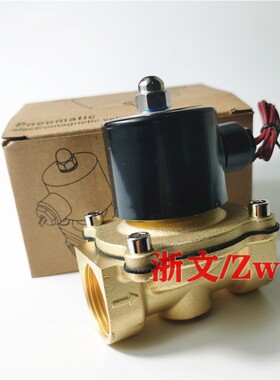 G1寸电磁阀2W250-25疏水阀常闭UW-25两通常温水阀气阀DN25