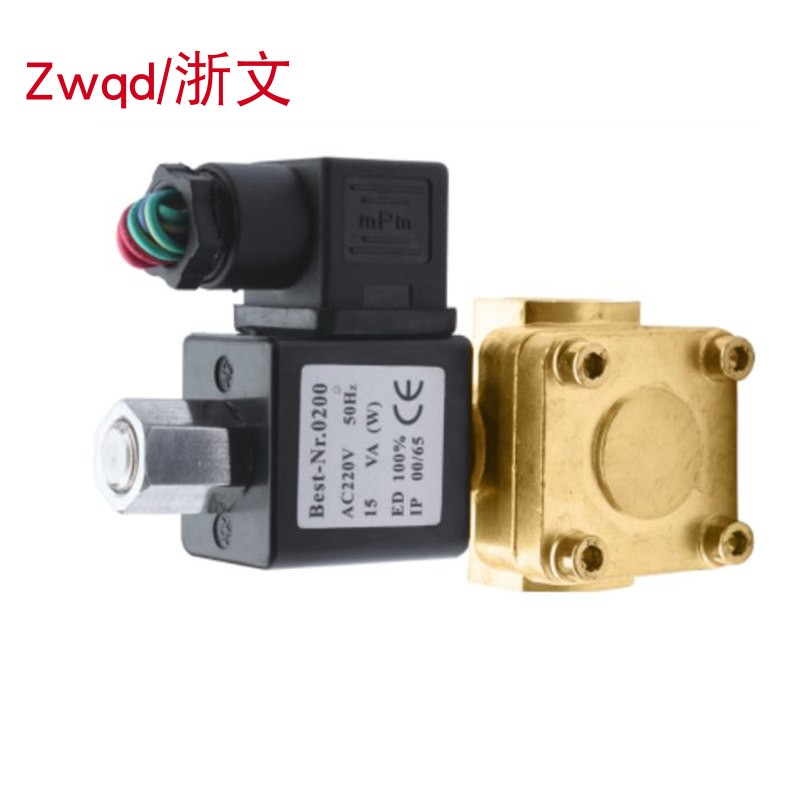 常开二通铜体膜片电磁阀0927200K 0927300T 0927400K 4分 6分 1寸