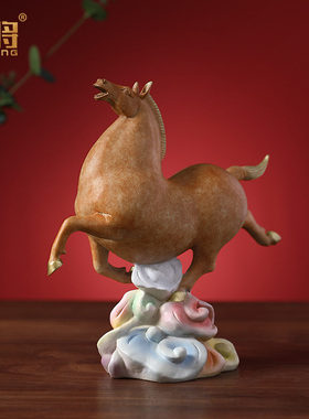 创意家用客厅办公室铜马摆件礼品