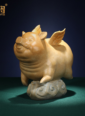 北将十二生肖猪摆件铜原创礼盒装