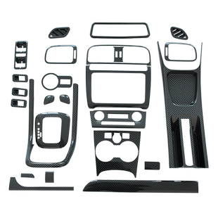 适用11-13款大众Polo全车内饰改装碳纤维中控台出风口档把贴配件