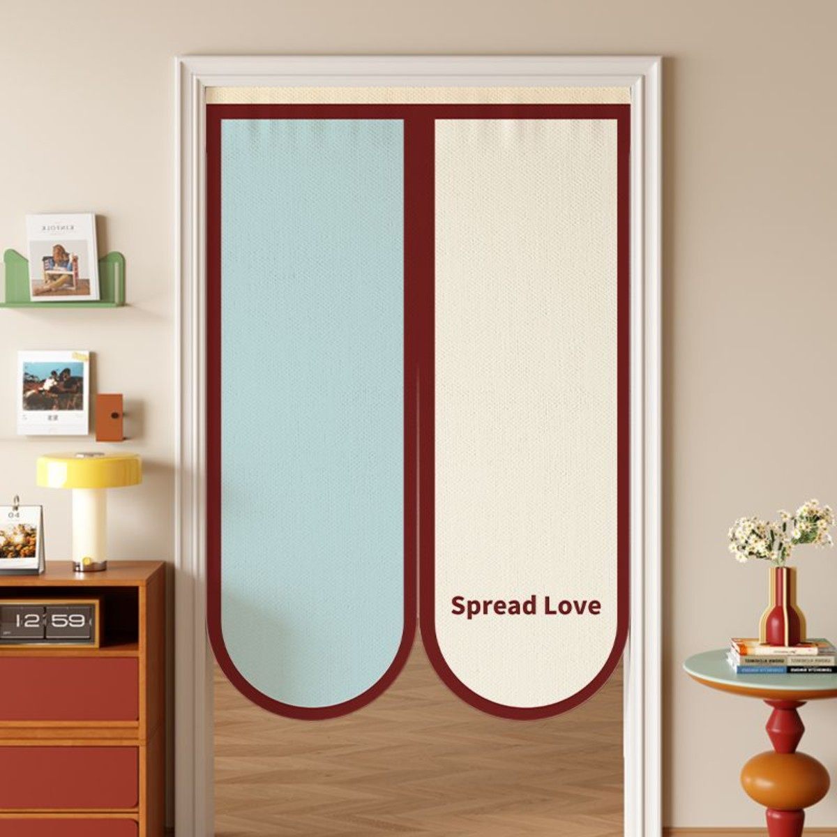 门帘隔断帘卧室房间免打孔隐私遮挡布帘家用厨房厕所2025新款挂帘,居家布艺,门帘,淘宝优惠券,粉丝福利购,淘宝优惠卷