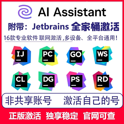 jetbrains Ai assistant idea正版激活junie Pro pycharm goland