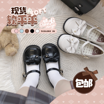 taobao agent Spot is soft and cheese, Mangomang, JK uniform shoes lolita shoes versatile single shoes low heel leather shoes bow