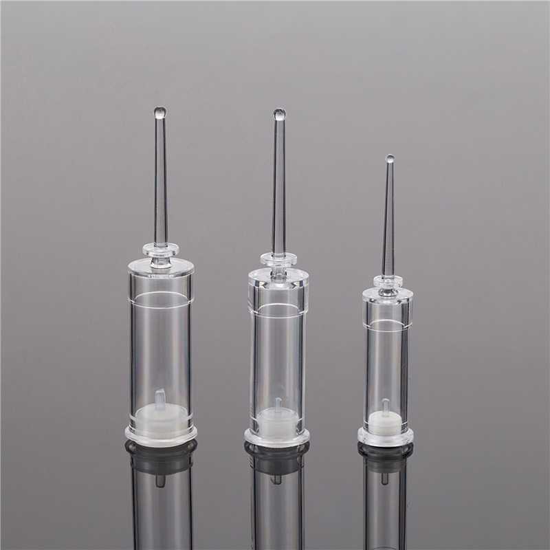 新款直销1ml2ml3ml5ml精华原液平肩塑料保鲜瓶后推式折断精华液分