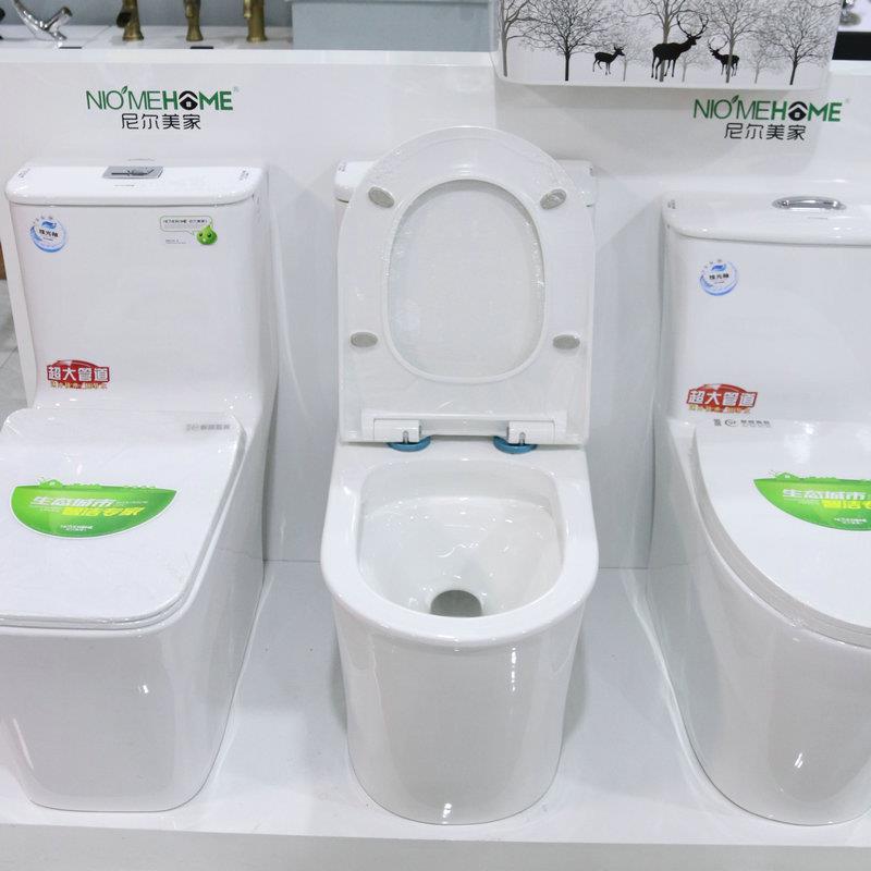 新款直销带水箱一体式抽水马桶 家用卫生间一体坐便器 后抽排水马