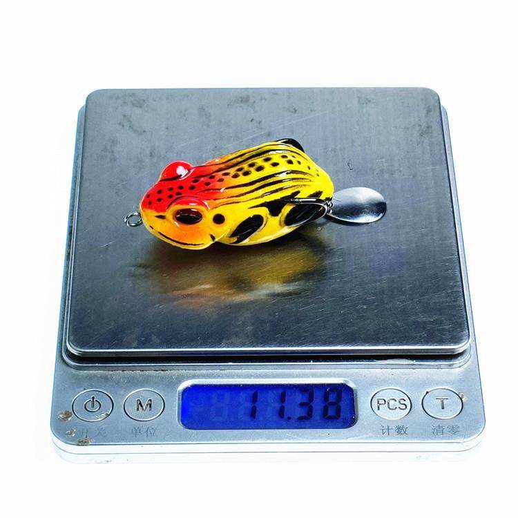 新款直销改装雷蛙双钩软蛙打黑鱼路亚饵远投雷蛙空心仿生青蛙跨境