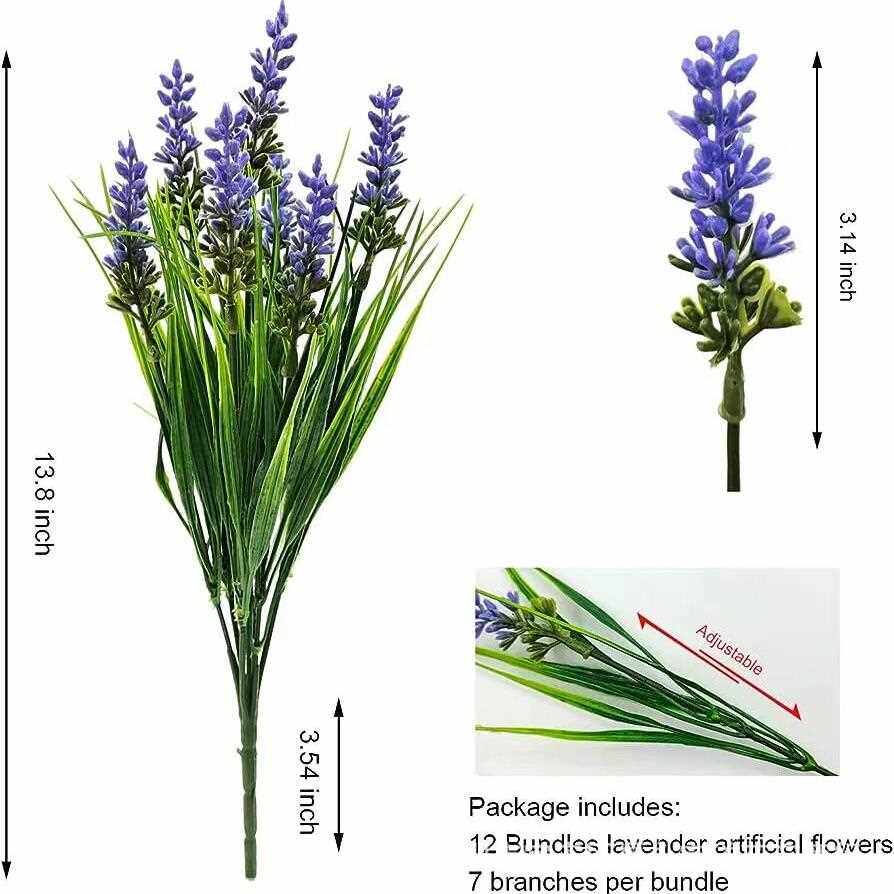 新款直销跨境热销 手工植绒仿真薰衣草 狗尾草 插花 塑料假花供应