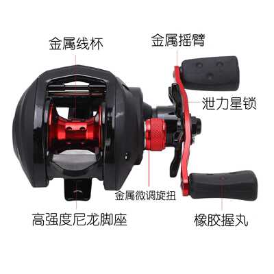 新款直销跨境爆款远投水滴轮BMAX3路亚渔轮翘嘴马口渔线轮金属8