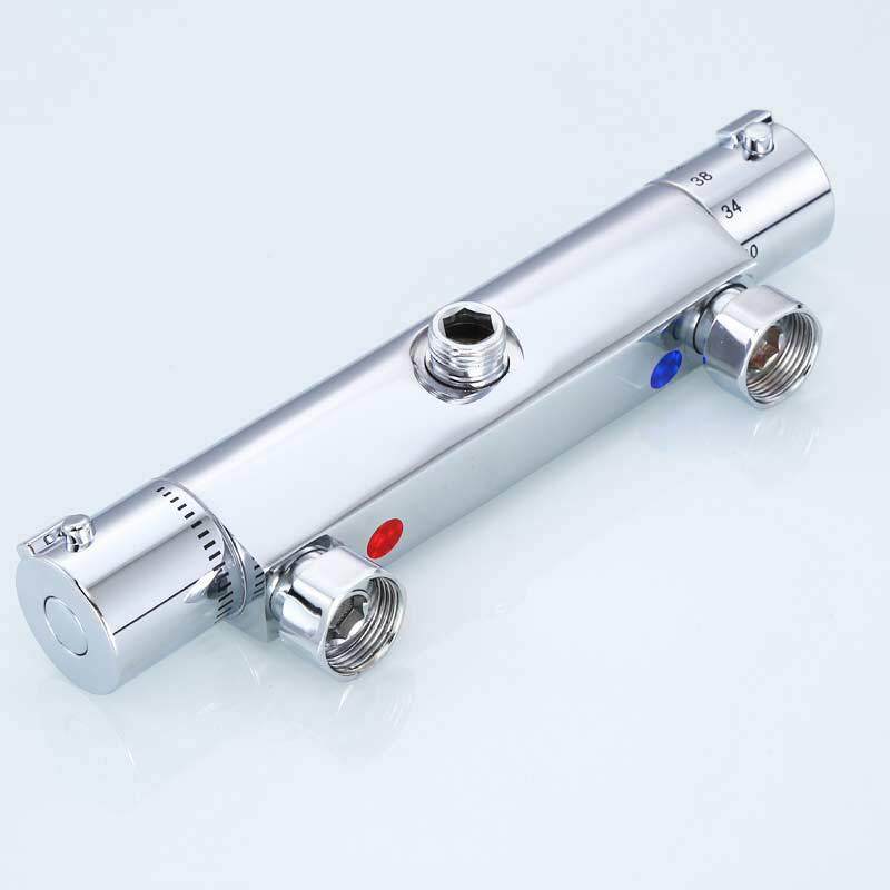 新款直销简约家用卫浴喷头 新款智能温控恒温淋浴花洒套装 三联式