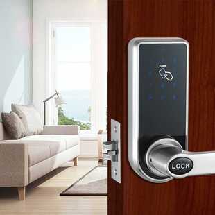 新款直销智能电子密码锁长把手房门触屏感应密码锁替换球形锁房门