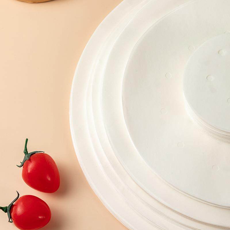 新款直销蒸笼纸不粘一次性油纸圆形纸硅油纸家用垫纸吸油纸小笼包