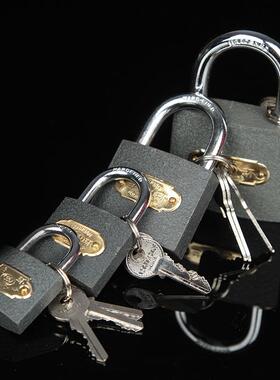 新款直销超环灰色挂锁38mm 一字锁头多规格 锁芯可定制 灰铁挂锁