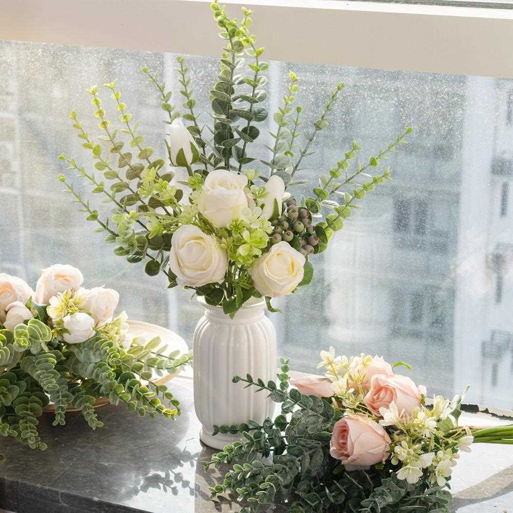新款直销婚庆保加利亚玫瑰束假花家居装饰INS风跨境仿真花YC1053