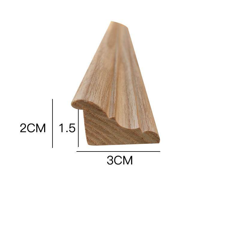 新款直销定制实木线条门套阴角平板指甲半圆罗马踢脚单双扣线装饰