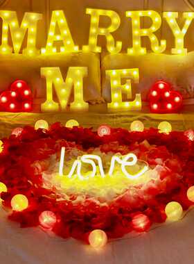 新款直销INSled英文字母灯数字符号造型灯表白求婚婚庆小夜灯生日