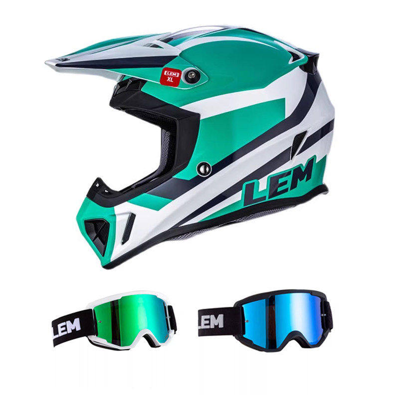 LEM意大利TRIPLE玻璃纤维越野拉力盔速降摩托车机车赛事专用头盔