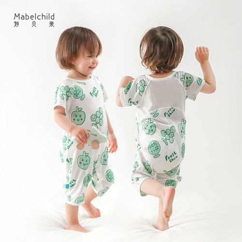 mabelchild夏季家居服连体衣