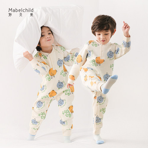 mabelchild秋冬季家居服连体衣