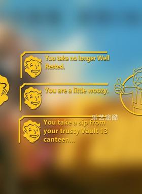 汽车贴纸Fallout4Vault避难所小子游戏对话车贴电脑划痕装饰贴