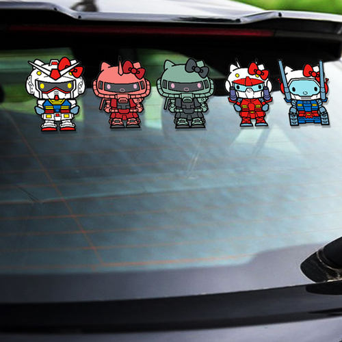 高达机动战士贴纸高达防水反光车贴