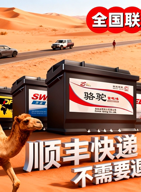 【46B24】骆驼蓄电池12V45A配长安之星宏光东风小康电瓶6QW-56min