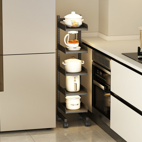 厨房夹缝置物架小尺寸锅具收纳架