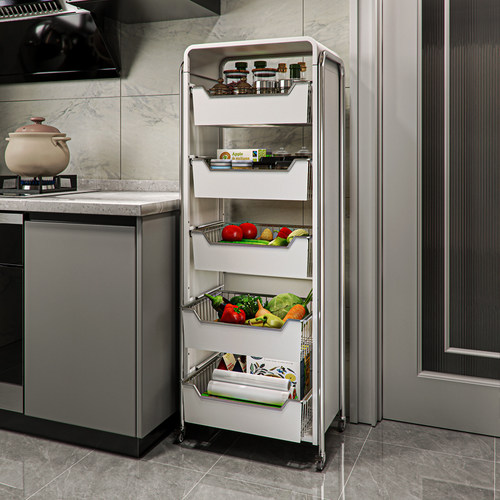 免安装厨房蔬菜置物架子果蔬篮筐