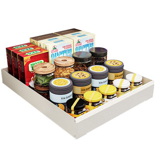 定制厨房转角拉篮橱柜内置物架窄超深柜拐角拉蓝滑轨抽屉式收纳架