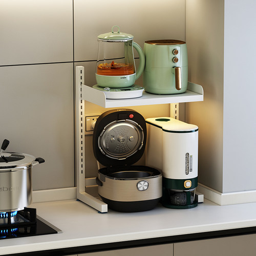 新款加高厨房电饭煲置物架灶台上