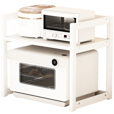 厨房微波炉置物架烤箱一体收纳架