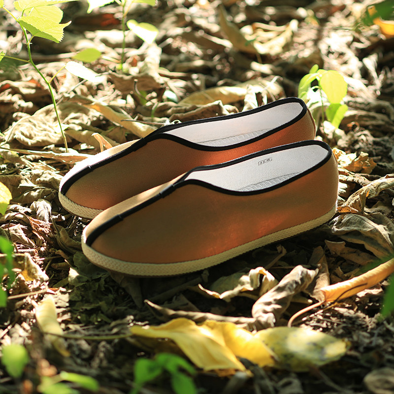 布语堂非遗本草布鞋男女同款老北京手工禅意土黄色和尚鞋防滑单鞋,流行男鞋,布鞋,淘宝优惠券,粉丝福利购,淘宝优惠卷