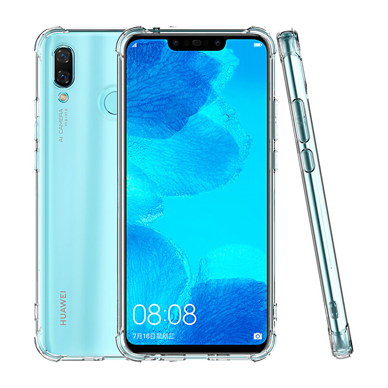华为nova3/3i手机壳轻薄透明软壳纯色nova3e磨砂网夏季四角保护套