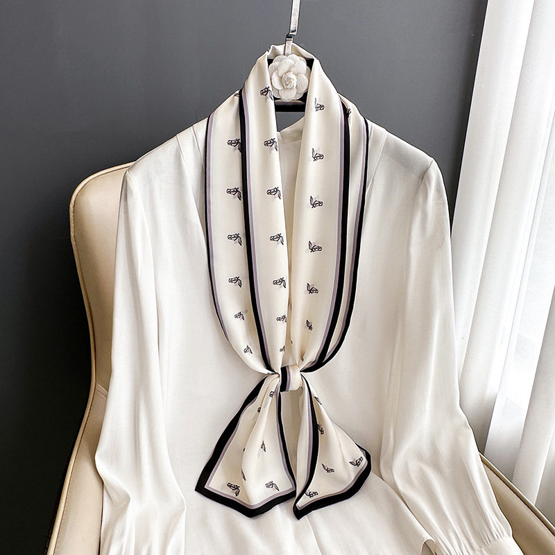 黑白小长条丝巾女春秋夏季搭配衬衫西装领巾飘带护颈围脖子薄围巾,服饰配件/皮带/帽子/围巾,围巾/丝巾/披肩,淘宝优惠券,粉丝福利购,淘宝优惠卷