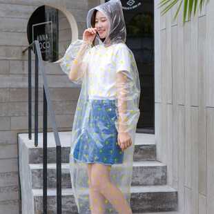 新款直销户外便携雨衣 透明一次性徒步雨披 PE连体防护 旅游雨衣