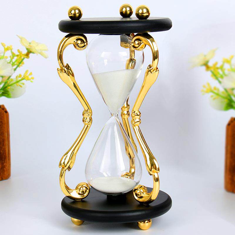 新款直销30分钟现代简约时尚玻璃沙漏计时器 客厅卧室书房装饰沙
