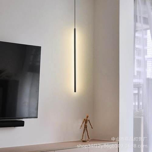 新款直销全铜床头吊灯轻奢极简北欧主卧室吊灯现代简约客厅长线氛