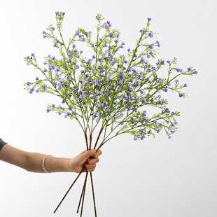 新款直销仿真花满天星PU手感带叶人造花束 婚庆居家装饰假花 8