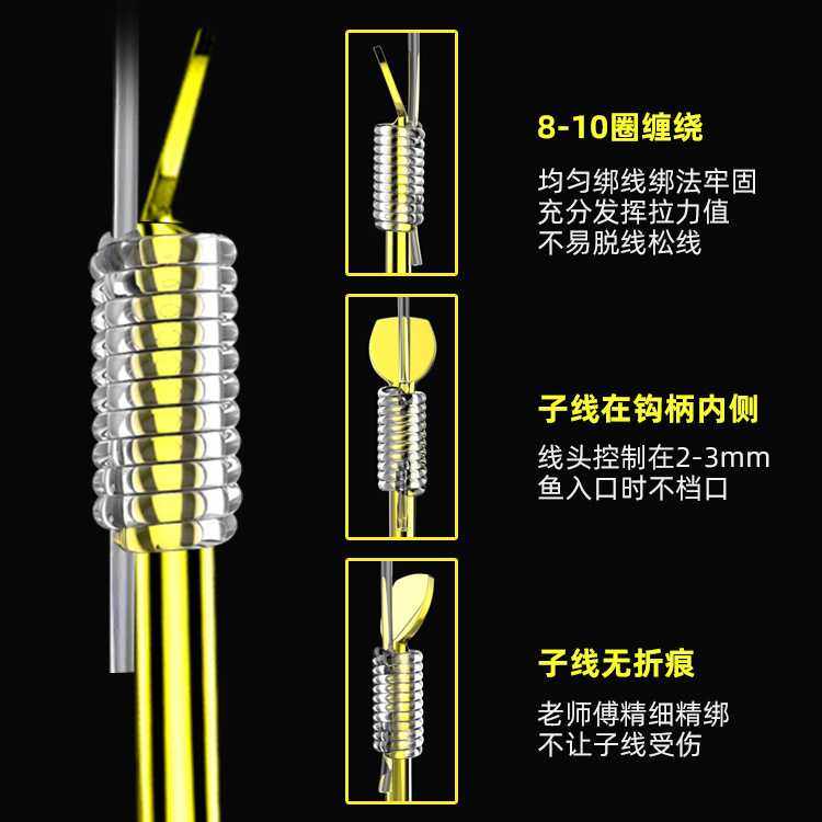 新款直销【6付-36CM】绑好的成品子线双钩伊势尼伊豆海夕金袖溪流,户外/登山/野营/旅行用品,鱼钩,淘宝优惠券,粉丝福利购,淘宝优惠卷