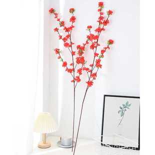 新款直销仿真花大小桃花园林景观组合桃花枝仿真梅花枝婚庆家居装