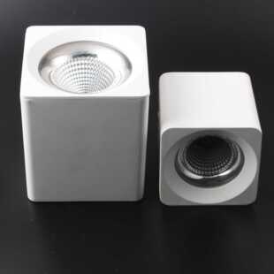 新款直销压铸铝明装筒灯2.5寸3寸4寸5寸方形筒灯新款明装射灯外壳