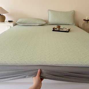 新款直销2025新款A类冰藤席床笠三件套夏季冰丝凉席可机洗宿舍空