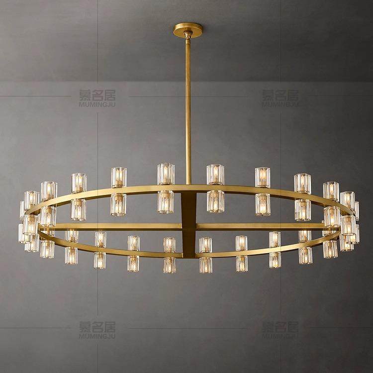 新款直销全铜轻奢水晶客厅吊灯 复式楼别墅大厅灯 现代简约卧室餐,家装灯饰光源,智能吊灯,淘宝优惠券,粉丝福利购,淘宝优惠卷